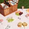 Wicker Picnic Basket Set for 4 with Utensils, Glasses, and Insulated Cooler Bag - Luxury Camping, Picnic Essentials and Outdoor Tableware for Family Gatherings